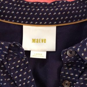 Anthropologie (Maeve) button-down tunic, size Lg